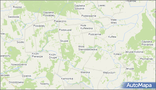 mapa Wola Stanisławowska, Wola Stanisławowska na mapie Targeo