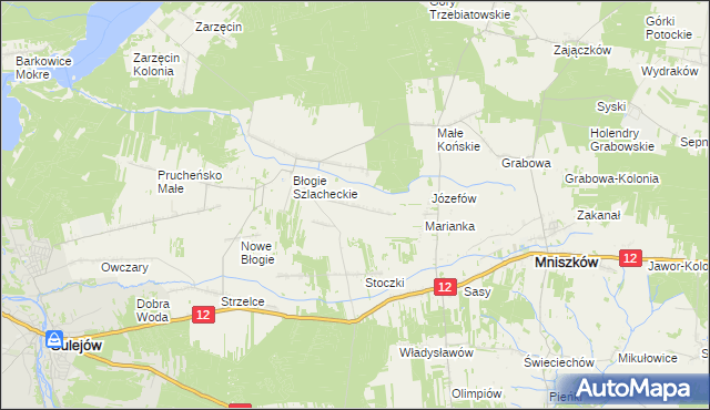 mapa Konstantynów gmina Mniszków, Konstantynów gmina Mniszków na mapie Targeo