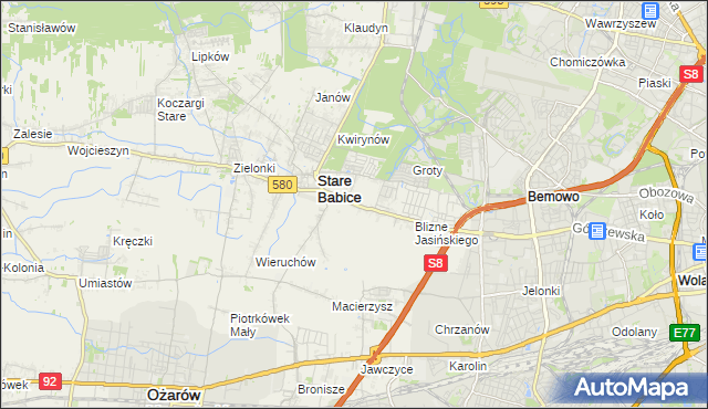 mapa Latchorzew, Latchorzew na mapie Targeo