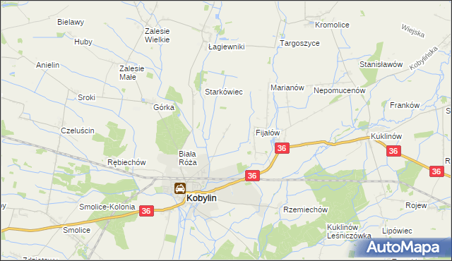 mapa Berdychów, Berdychów na mapie Targeo