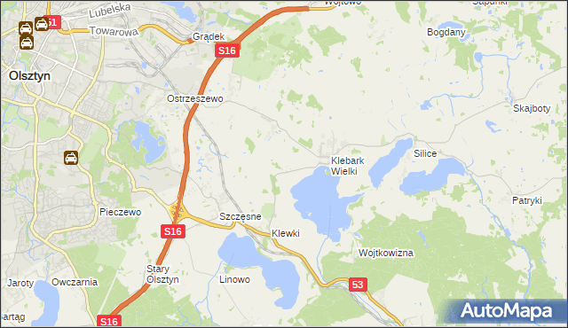 mapa Biedówko, Biedówko na mapie Targeo
