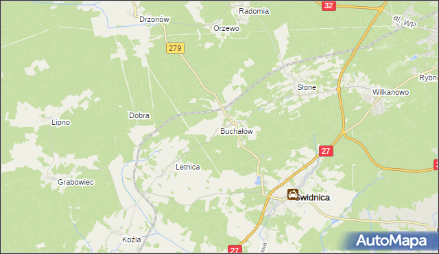 mapa Buchałów, Buchałów na mapie Targeo