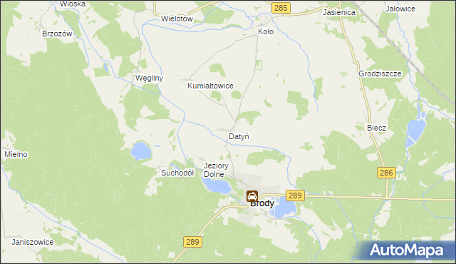 mapa Datyń, Datyń na mapie Targeo