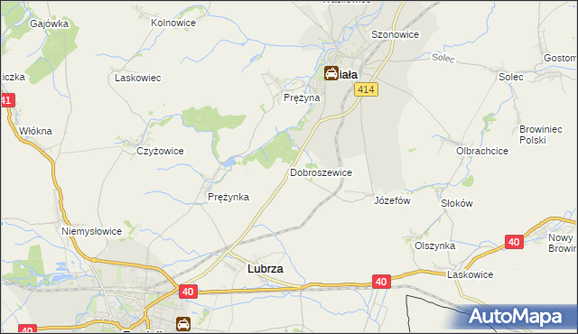 mapa Dobroszewice, Dobroszewice na mapie Targeo