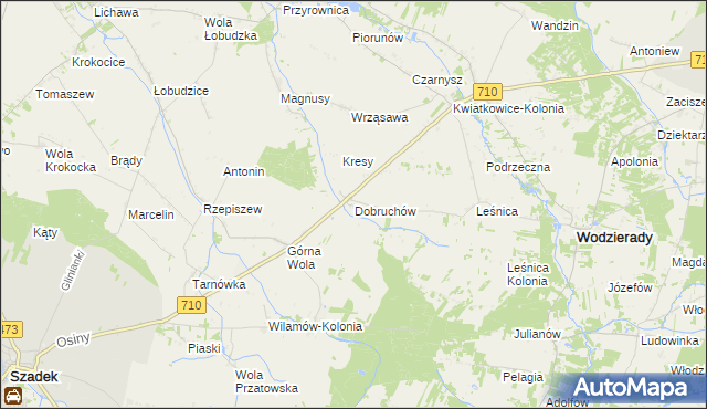 mapa Dobruchów, Dobruchów na mapie Targeo