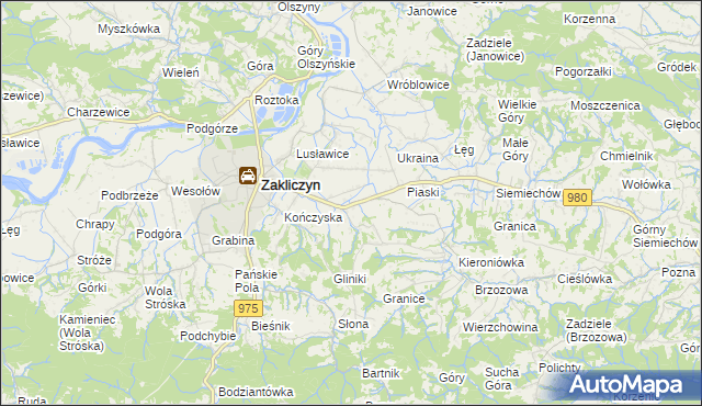 mapa Faściszowa, Faściszowa na mapie Targeo