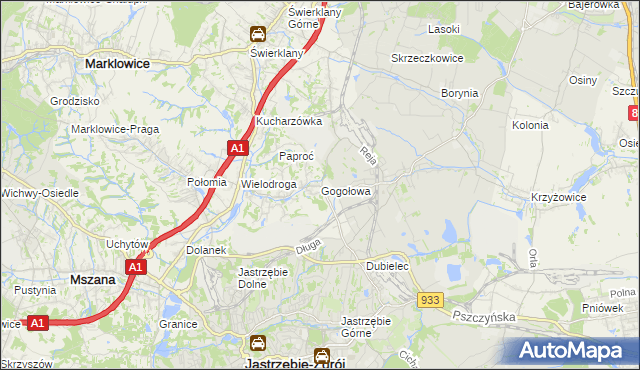 mapa Gogołowa, Gogołowa na mapie Targeo