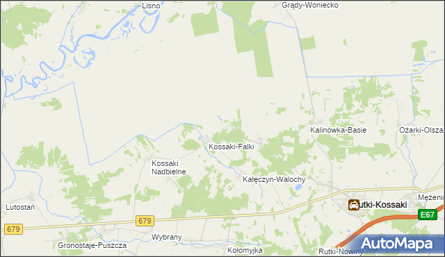 mapa Kalinówka-Wielobory, Kalinówka-Wielobory na mapie Targeo