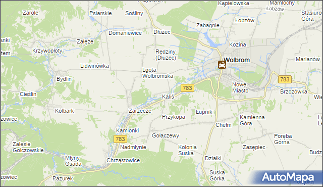 mapa Kaliś, Kaliś na mapie Targeo