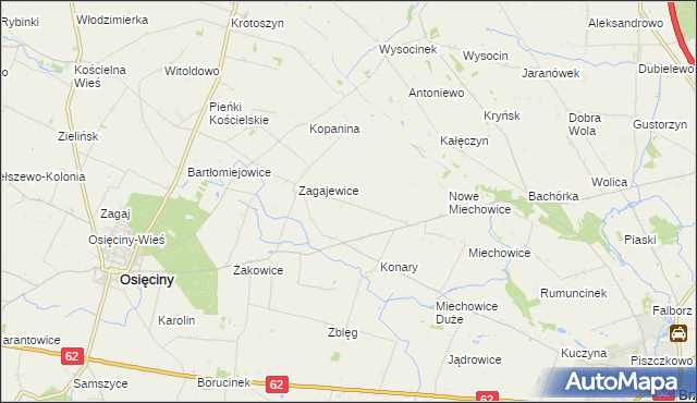 mapa Lekarzewice, Lekarzewice na mapie Targeo