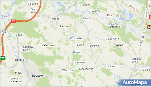 mapa Lelusin, Lelusin na mapie Targeo