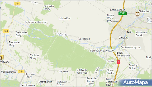 mapa Leśniczówka Seredzice, Leśniczówka Seredzice na mapie Targeo