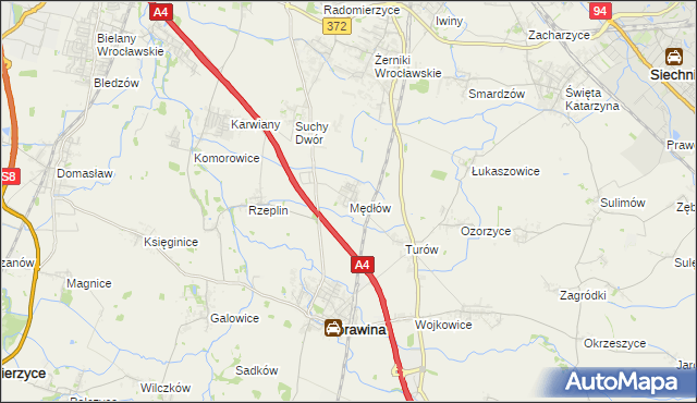 mapa Mędłów, Mędłów na mapie Targeo