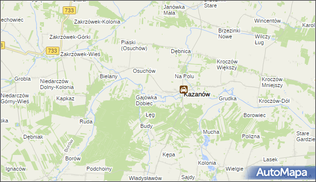 mapa Miechów-Kolonia, Miechów-Kolonia na mapie Targeo