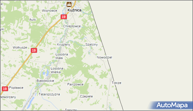 mapa Nowodziel, Nowodziel na mapie Targeo