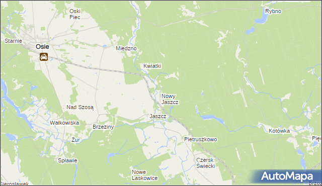 mapa Nowy Jaszcz, Nowy Jaszcz na mapie Targeo