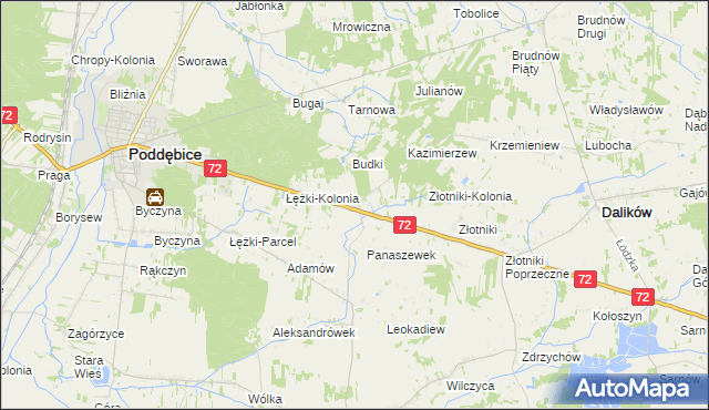 mapa Panaszew, Panaszew na mapie Targeo