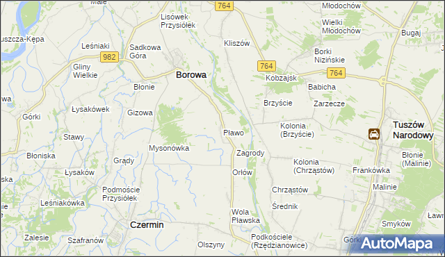 mapa Pławo, Pławo na mapie Targeo