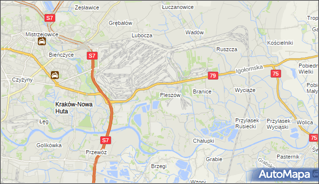 mapa Pleszów, Pleszów na mapie Targeo