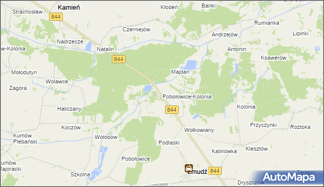 mapa Pobołowice-Kolonia, Pobołowice-Kolonia na mapie Targeo