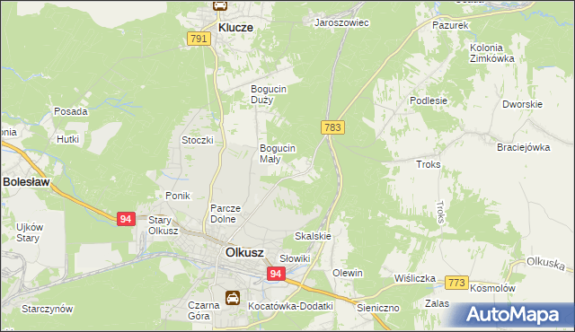 mapa Rabsztyn, Rabsztyn na mapie Targeo