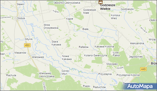 mapa Rafałów, Rafałów na mapie Targeo