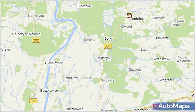 mapa Rajczyn, Rajczyn na mapie Targeo