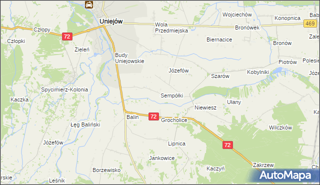 mapa Sempółki, Sempółki na mapie Targeo