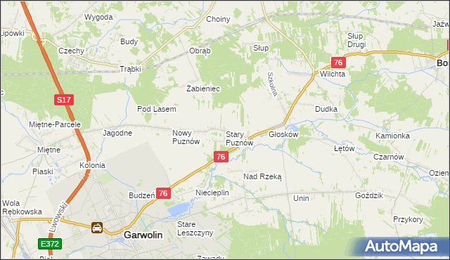 mapa Stary Puznów, Stary Puznów na mapie Targeo