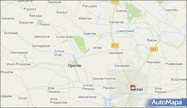 mapa Świechów, Świechów na mapie Targeo