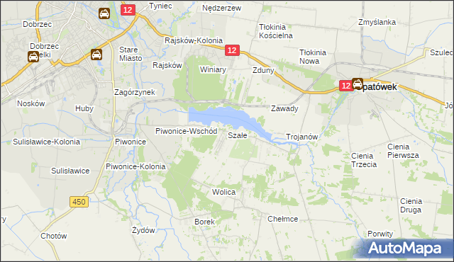 mapa Szałe, Szałe na mapie Targeo