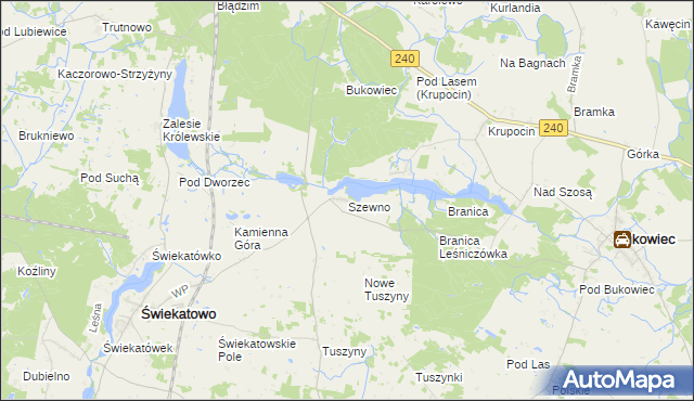 mapa Szewno, Szewno na mapie Targeo