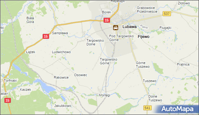 mapa Targowisko Górne, Targowisko Górne na mapie Targeo