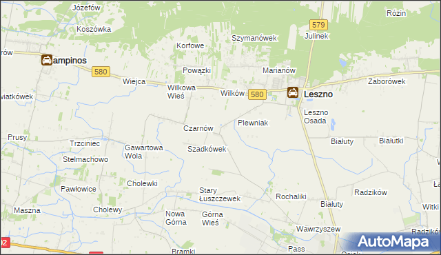 mapa Towarzystwo Czarnów, Towarzystwo Czarnów na mapie Targeo