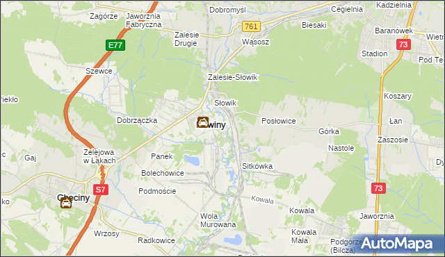 mapa Trzcianki Osada, Trzcianki Osada na mapie Targeo