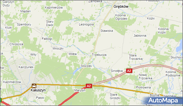 mapa Trzebucza, Trzebucza na mapie Targeo