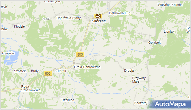 mapa Wólka Kobyla, Wólka Kobyla na mapie Targeo