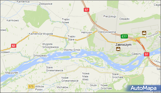 mapa Wólka Smoszewska, Wólka Smoszewska na mapie Targeo