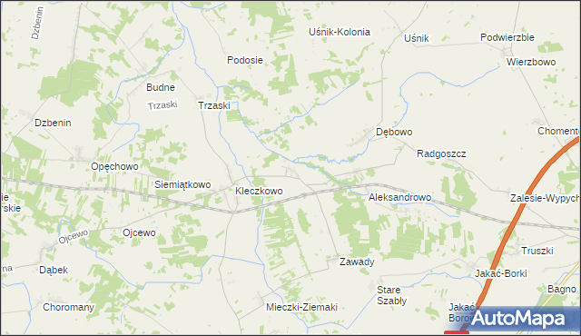 mapa Żyźniewo, Żyźniewo na mapie Targeo