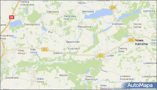 mapa Będomin, Będomin na mapie Targeo