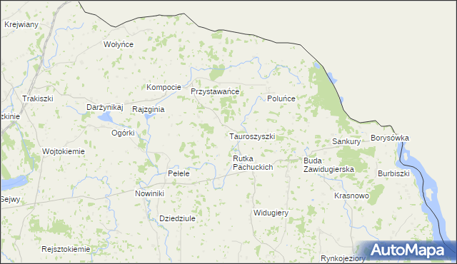 mapa Tauroszyszki, Tauroszyszki na mapie Targeo