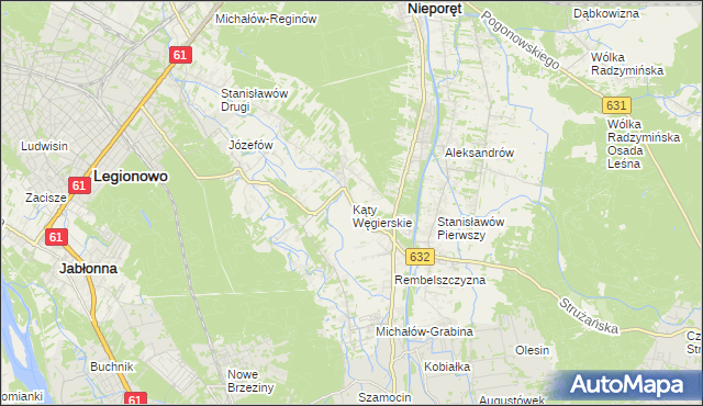 mapa Kąty Węgierskie, Kąty Węgierskie na mapie Targeo