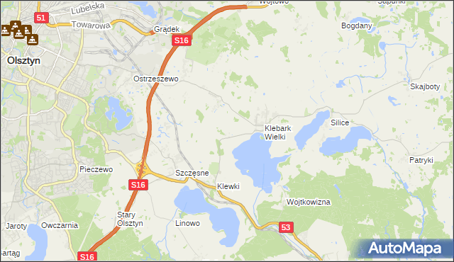 mapa Biedówko, Biedówko na mapie Targeo