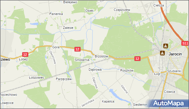 mapa Brzostów, Brzostów na mapie Targeo