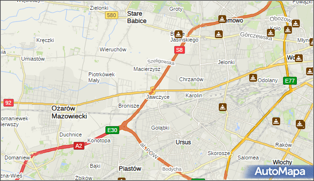 mapa Mory gmina Ożarów Mazowiecki, Mory gmina Ożarów Mazowiecki na mapie Targeo