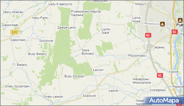 mapa Nowe Bulkowo, Nowe Bulkowo na mapie Targeo