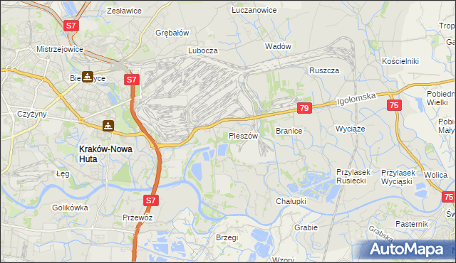 mapa Pleszów, Pleszów na mapie Targeo