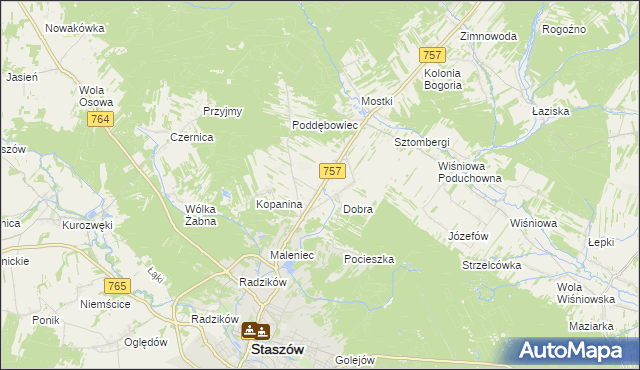 mapa Podmaleniec, Podmaleniec na mapie Targeo