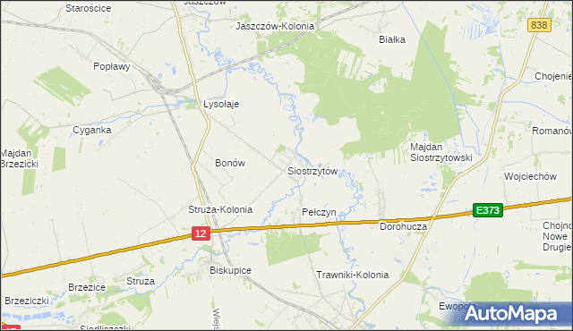 mapa Siostrzytów, Siostrzytów na mapie Targeo