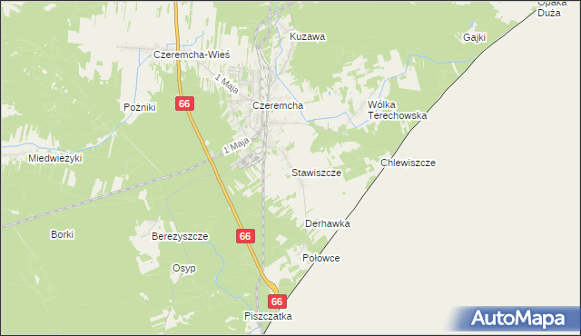 mapa Stawiszcze, Stawiszcze na mapie Targeo